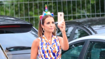 Paula Echevaría en el cumpleaños de su hija Daniella