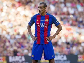 Rivaldo, en un partido con las leyendas del Barcelona Rivaldo, en un partido con las leyendas del Barcelona