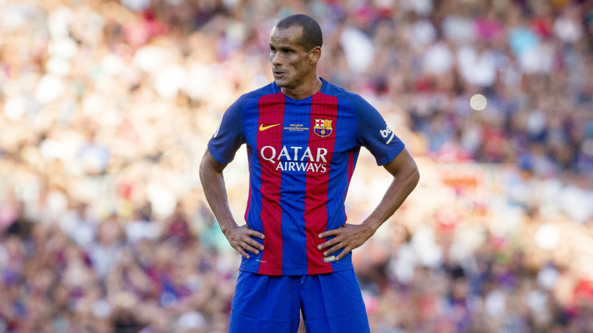 Rivaldo, en un partido con las leyendas del Barcelona Rivaldo, en un partido con las leyendas del Barcelona