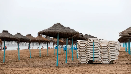 Imagen de la playa de la Malvarrosa, en Valencia Imagen de la playa de la Malvarrosa, en Valencia
