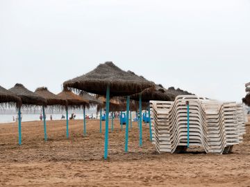 Imagen de la playa de la Malvarrosa, en Valencia