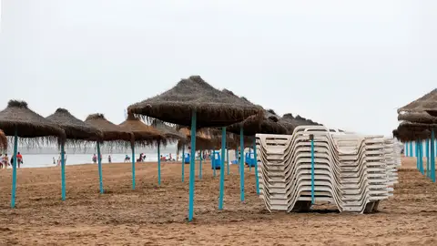 Imagen de la playa de la Malvarrosa, en Valencia Imagen de la playa de la Malvarrosa, en Valencia