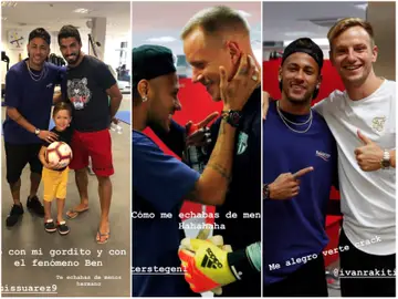 Neymar, de visita en Barcelona Neymar, de visita en Barcelona