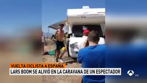 Lars Boom, tras defecar en una vehículo ajeno durante la Vuelta: "Gracias a la gente de la caravana" Lars Boom, tras defecar en una vehículo ajeno durante la Vuelta: "Gracias a la gente de la caravana"