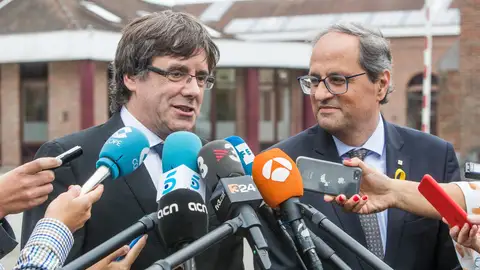 Carles Puigdemont y el presidente de la Generalitat, Quim Torra Carles Puigdemont y el presidente de la Generalitat, Quim Torra