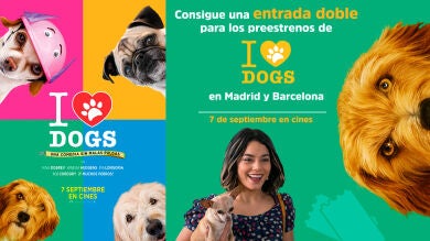 CONCURSO: Consigue una entrada doble para los preestrenos de 'I love dogs' en Madrid y Barcelona