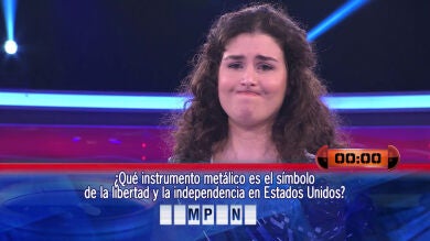 Un instrumento metálico deja sin el premio a la concursante de '¡Ahora Caigo!'