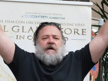Russell Crowe en una de sus últimas apariciones públicas Russell Crowe en una de sus últimas apariciones públicas