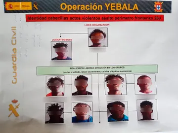 Los detenidos por los actos violentos en el asalto a la valla de Ceuta Los detenidos por los actos violentos en el asalto a la valla de Ceuta