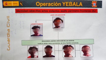 Los detenidos por los actos violentos en el asalto a la valla de Ceuta