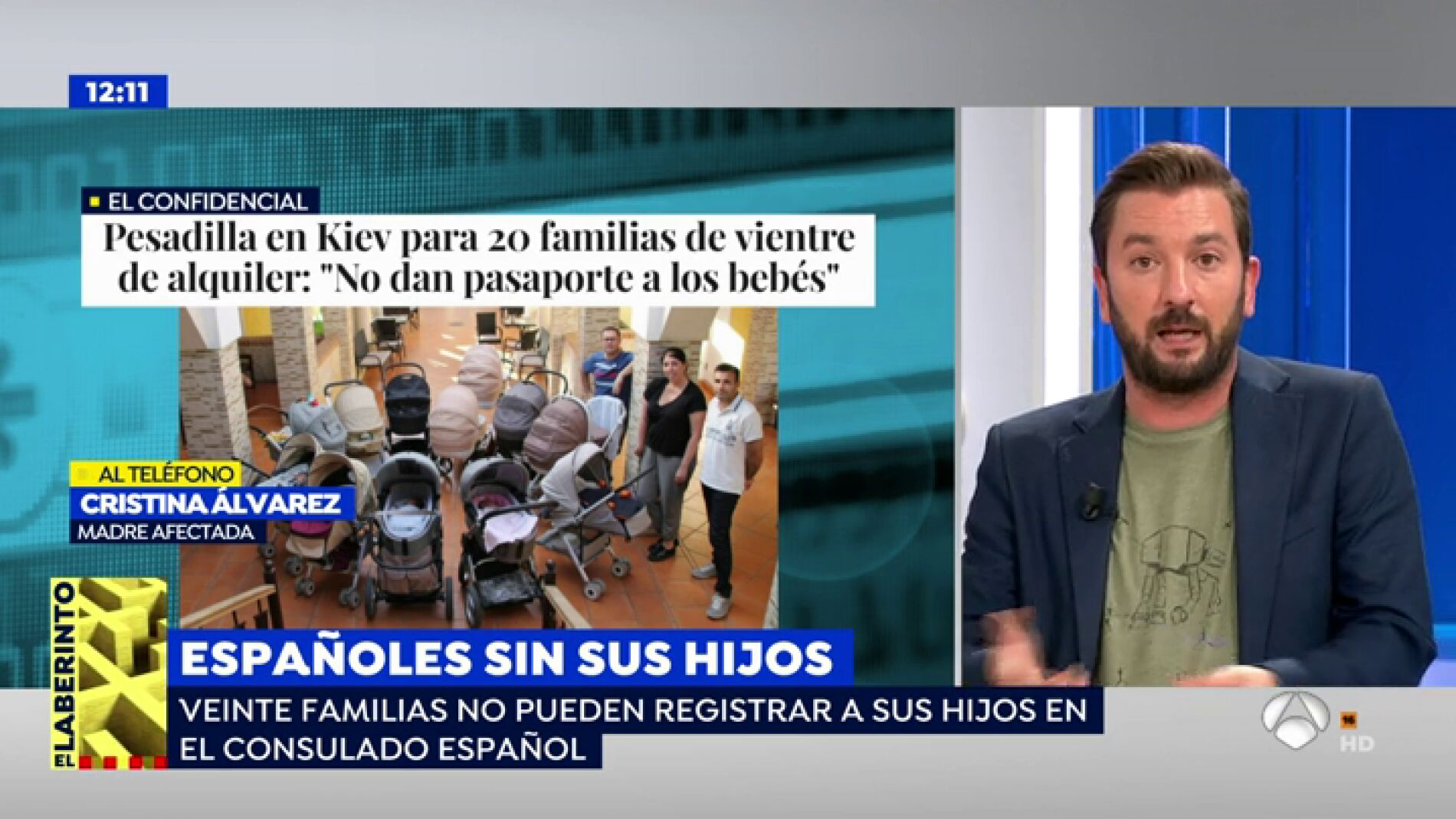 La familias atrapadas en Kiev con sus beb&eacute;s: "La situaci&oacute;n es grav&iacute;sima, nuestros hijos no tienen cobertura sanitaria"