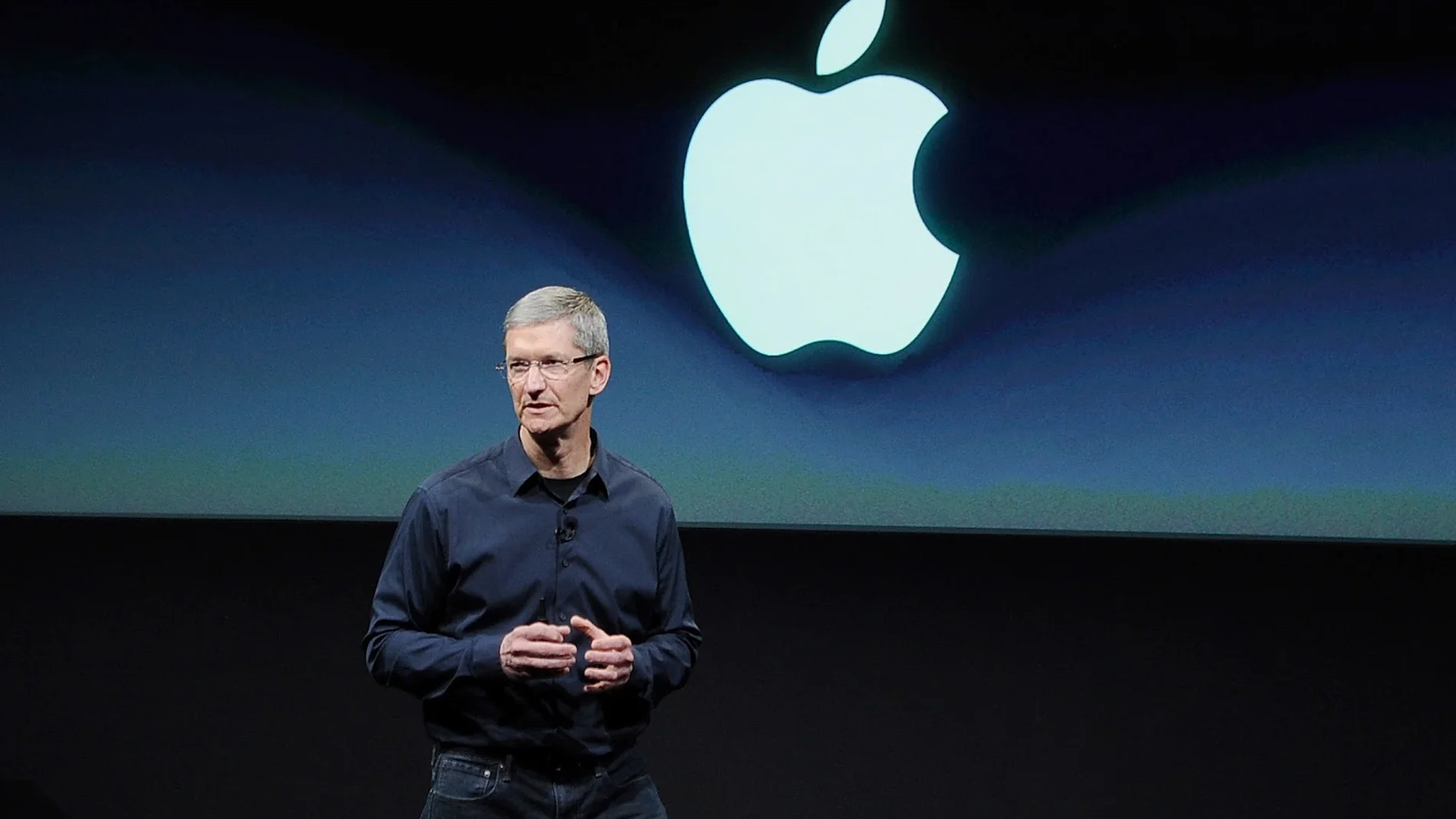 Tim Cook durante una Keynote Tim Cook durante una Keynote