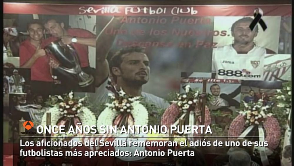 El Sevilla mantiene vivo el recuerdo de Antonio Puerta once años después