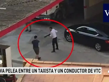 Nueva pelea entre un taxista y un conductor de VTC Nueva pelea entre un taxista y un conductor de VTC