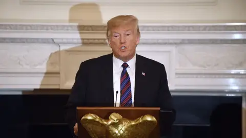 El presidente estadounidense, Donald Trump El presidente estadounidense, Donald Trump