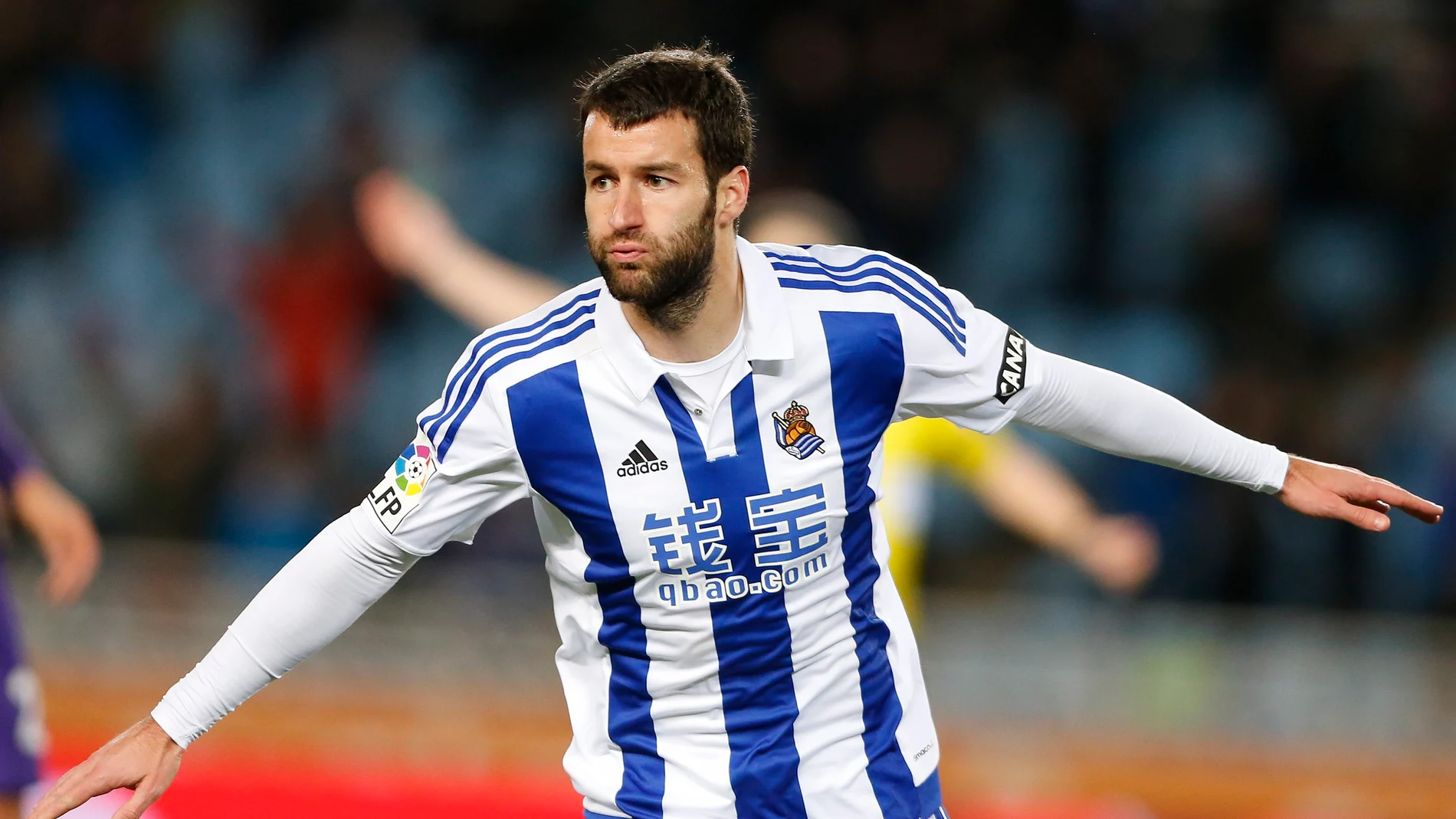Agirretxe en un partido con la Real Sociedad Agirretxe en un partido con la Real Sociedad