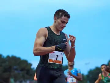 El atleta español Bruno Hortelano El atleta español Bruno Hortelano