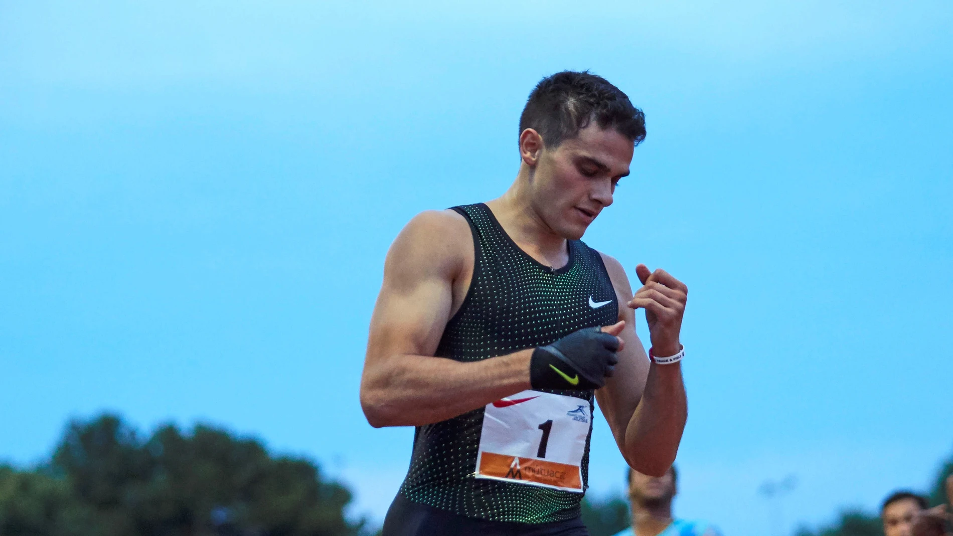 El atleta español Bruno Hortelano El atleta español Bruno Hortelano