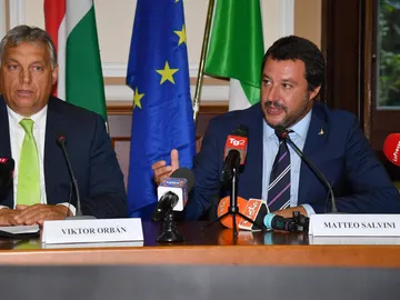 Viktor Orbán y Matteo Salvini Viktor Orbán y Matteo Salvini
