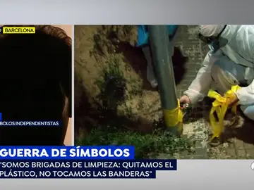 Un miembro de las brigadas 'quitalazos': "Tenemos miedo, los TDR nos insultan y buscan confrontación" Un miembro de las brigadas 'quitalazos': "Tenemos miedo, los TDR nos insultan y buscan confrontación"