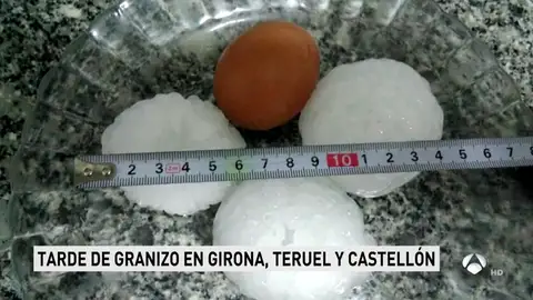 Bolas de hielo del tamaño de monedas de 50 céntimos: nuevas granizadas sorprenden a numerosos puntos de España Bolas de hielo del tamaño de monedas de 50 céntimos: nuevas granizadas sorprenden a numerosos puntos de España