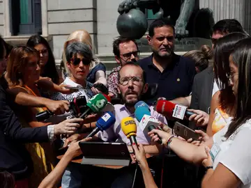 El secretario de Organización de Podemos, Pablo Echenique El secretario de Organización de Podemos, Pablo Echenique