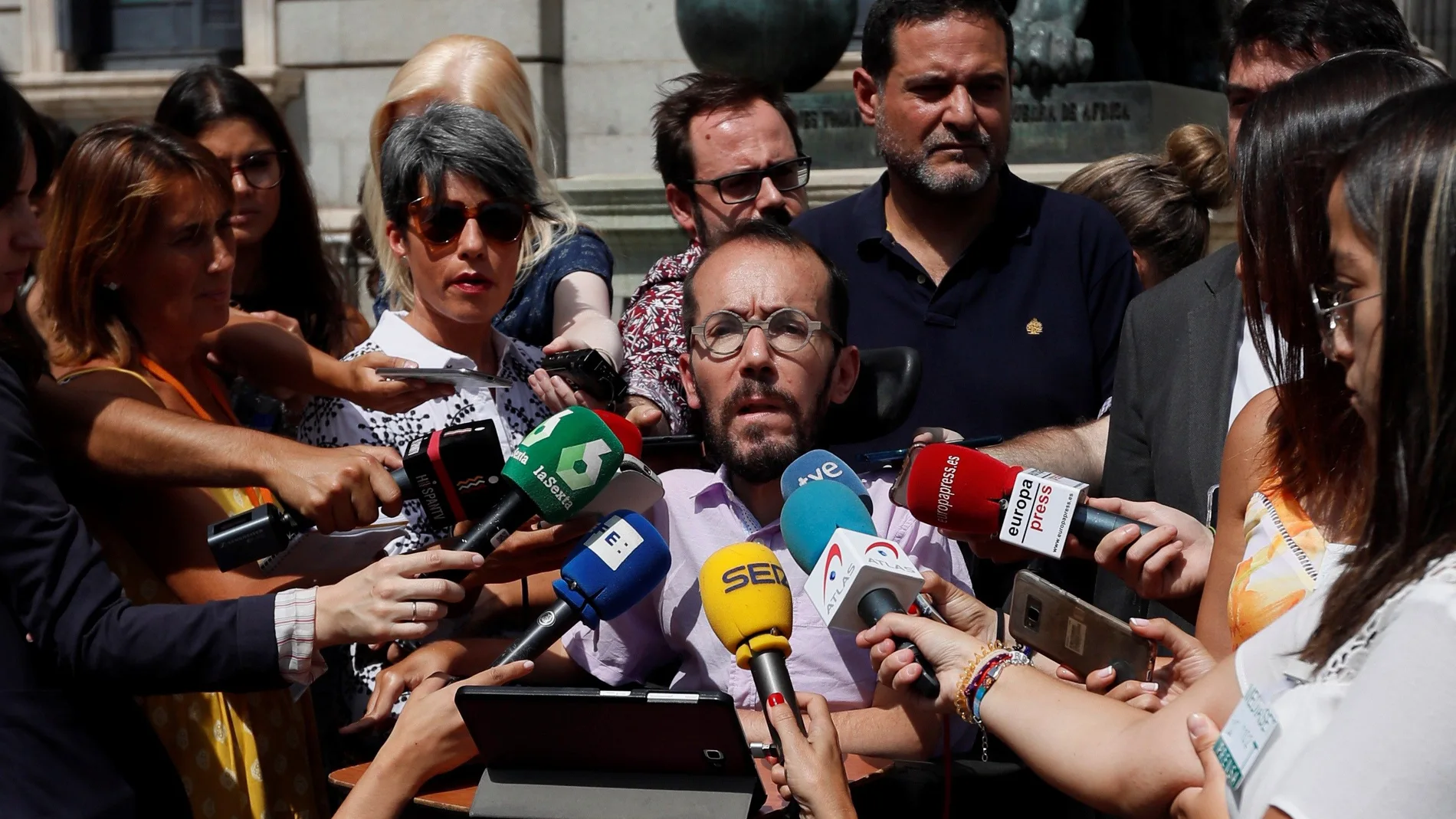 El secretario de Organización de Podemos, Pablo Echenique El secretario de Organización de Podemos, Pablo Echenique