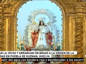 Roban las joyas y el brazo de la Virgen de la Caridad con el valor de 3.500 euros en Pueblas de Guzmán