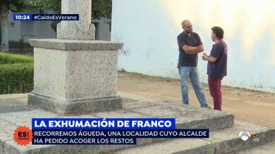 Enfrentamiento entre los vecinos del pueblo que quiere acoger a Franco: 