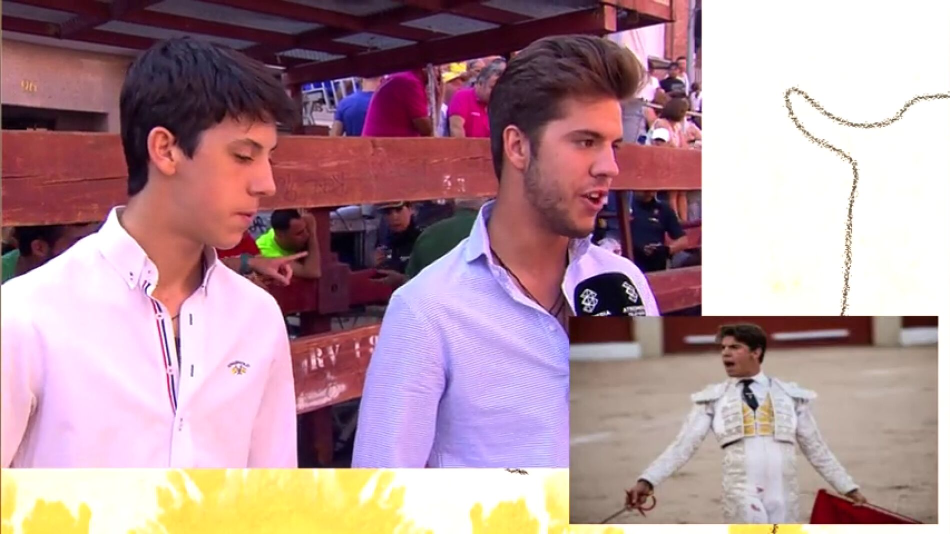 Los hermanos Garc&iacute;a, novilleros, explican que los encierros no son para todos los toreros