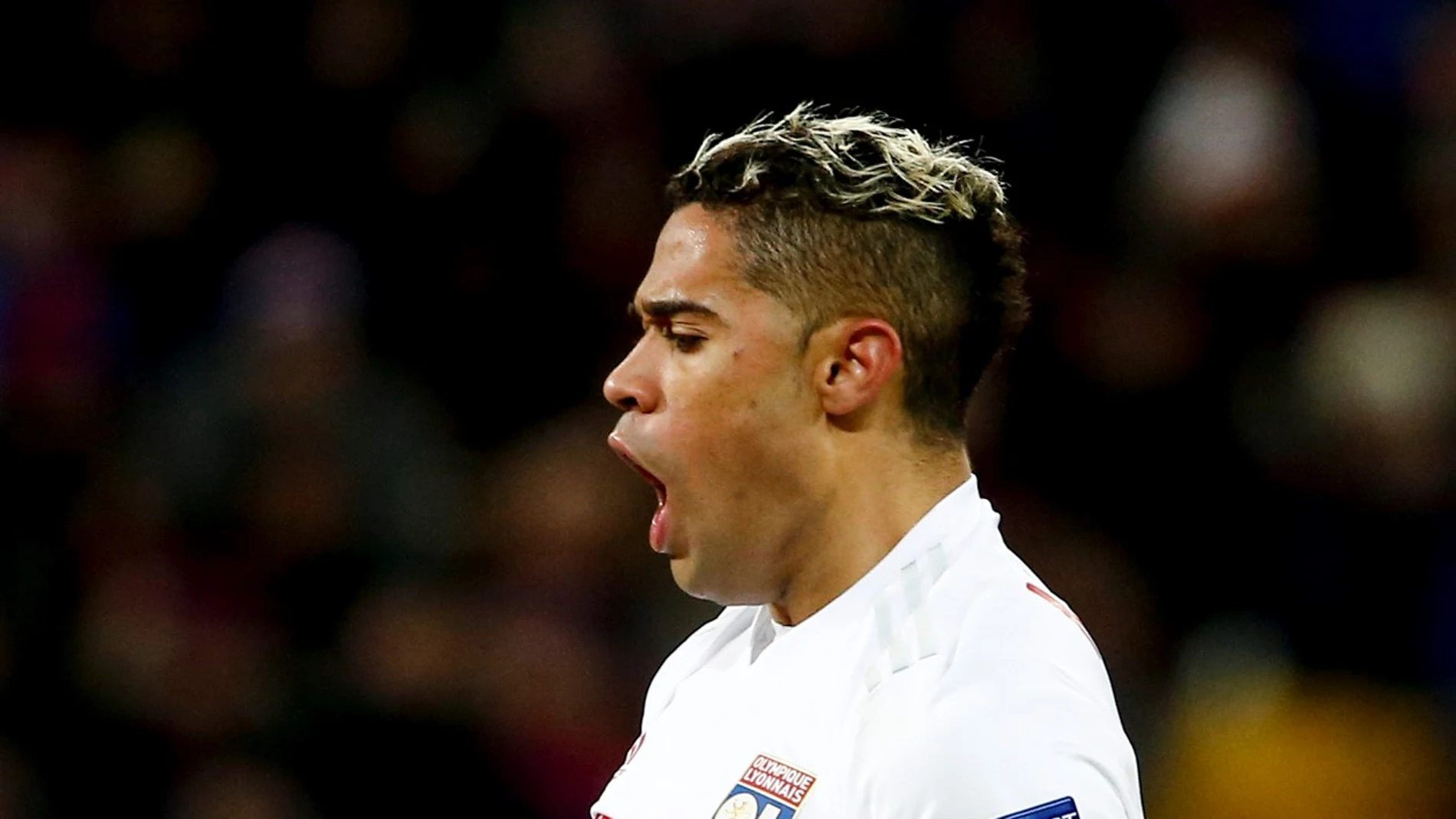 Mariano Díaz celebrando un gol con el Lyon Mariano Díaz celebrando un gol con el Lyon