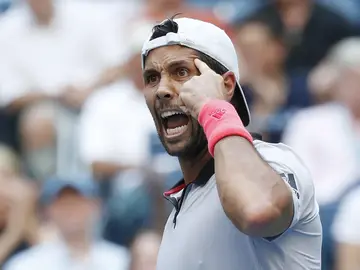 Verdasco celebra la victoria ante Murray Verdasco celebra la victoria ante Murray