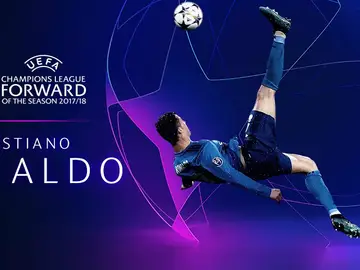 Cristiano Ronaldo, mejor delantero de la temporada 2017/2018 en la Champions Cristiano Ronaldo, mejor delantero de la temporada 2017/2018 en la Champions