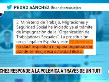 Sánchez habla de "error de fondo" y asegura que su Gobierno es "partidario de la abolición de la prostitución"
