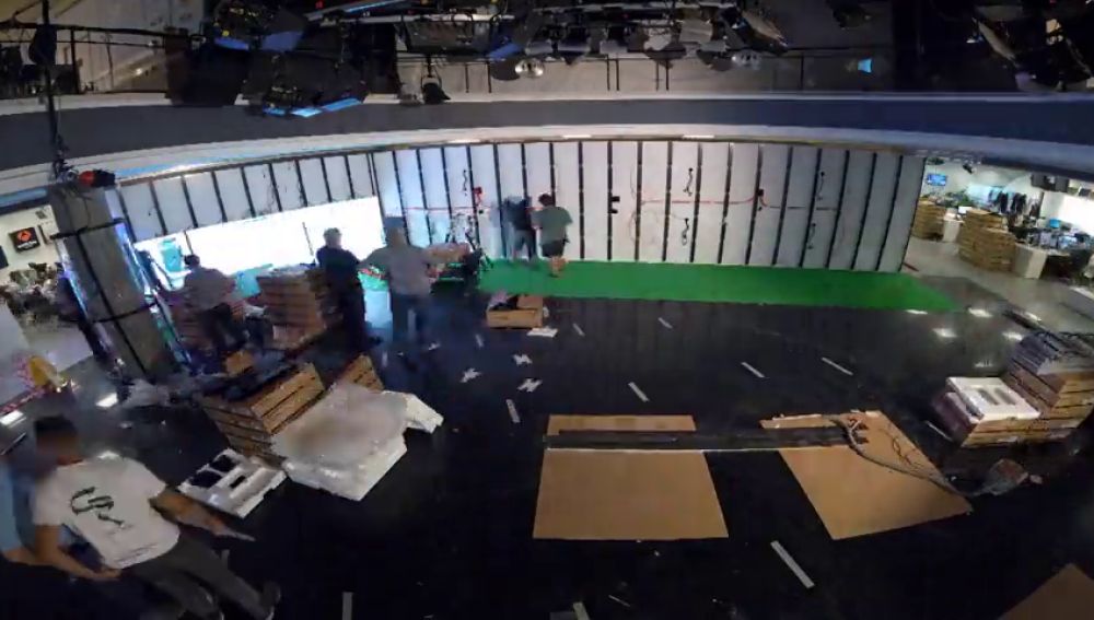 El 'time-lapse' que muestra cómo se construyó el nuevo plató de Antena 3 Noticias
