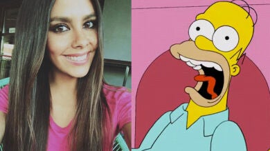 Cristina Pedroche está encantada de ser una 'Simpson' tras descubrir su doble en la serie
