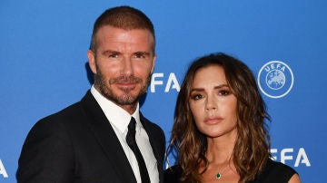 David y Victoria Beckham en gala de la UEFA en Mónaco David y Victoria Beckham en gala de la UEFA en Mónaco