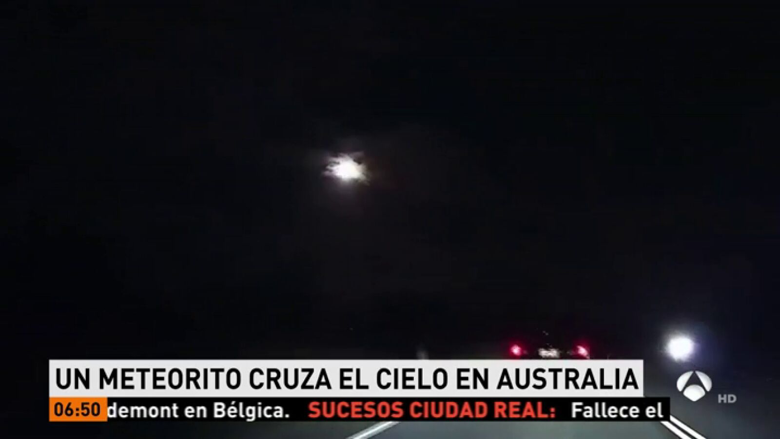 Una gran bola de fuego cruza el cielo de Australia