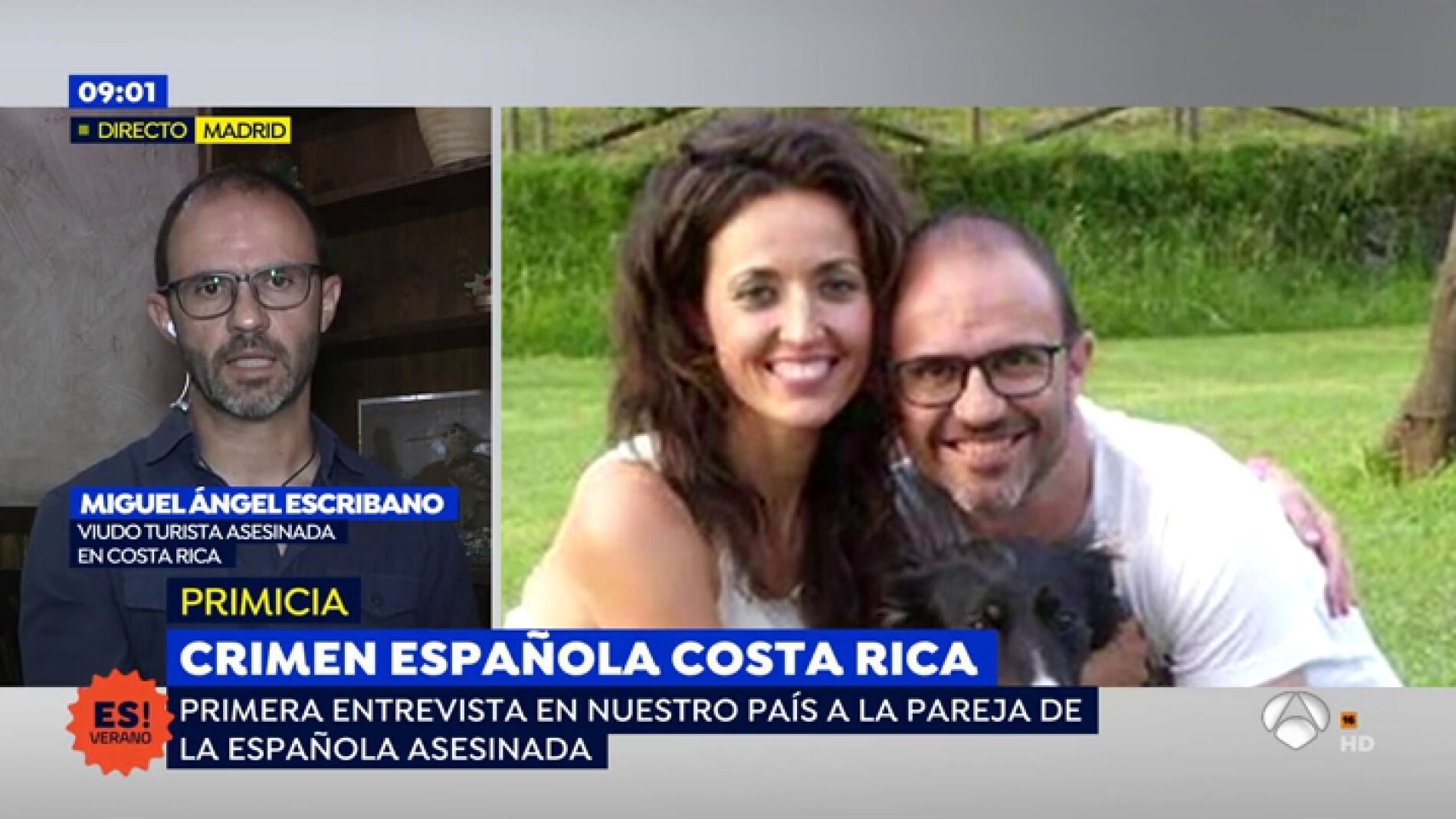 El marido de la espa&ntilde;ola asesinada en Costa Rica: "Nadie te avisa de lo peligroso que es salir de los hoteles"