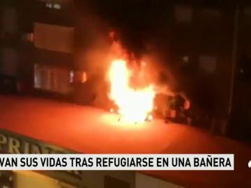 Cinco personas afectadas por un incendio ya sofocado en Málaga