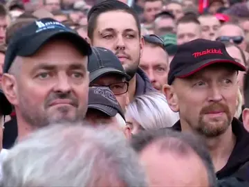 La ultraderecha alemana vuelve a manifestarse contra Merkel y los refugiados La ultraderecha alemana vuelve a manifestarse contra Merkel y los refugiados