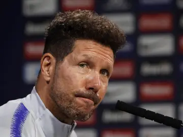 Simeone en rueda de prensa Simeone en rueda de prensa