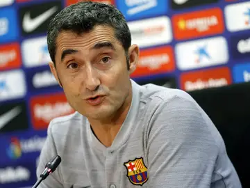 Ernesto Valverde, en rueda de prensa Ernesto Valverde, en rueda de prensa