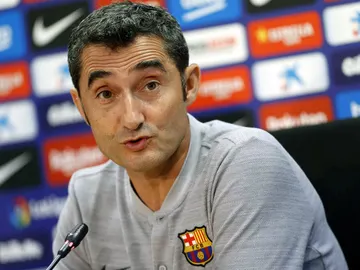 Ernesto Valverde, en rueda de prensa Ernesto Valverde, en rueda de prensa