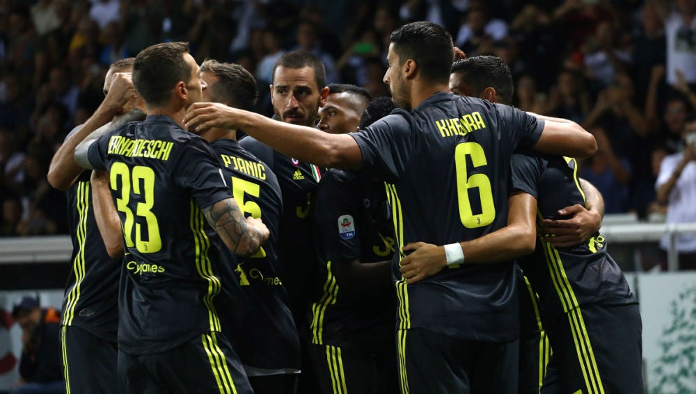 La Juventus celebra un gol