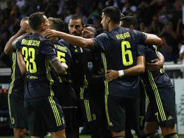 La Juventus celebra un gol La Juventus celebra un gol