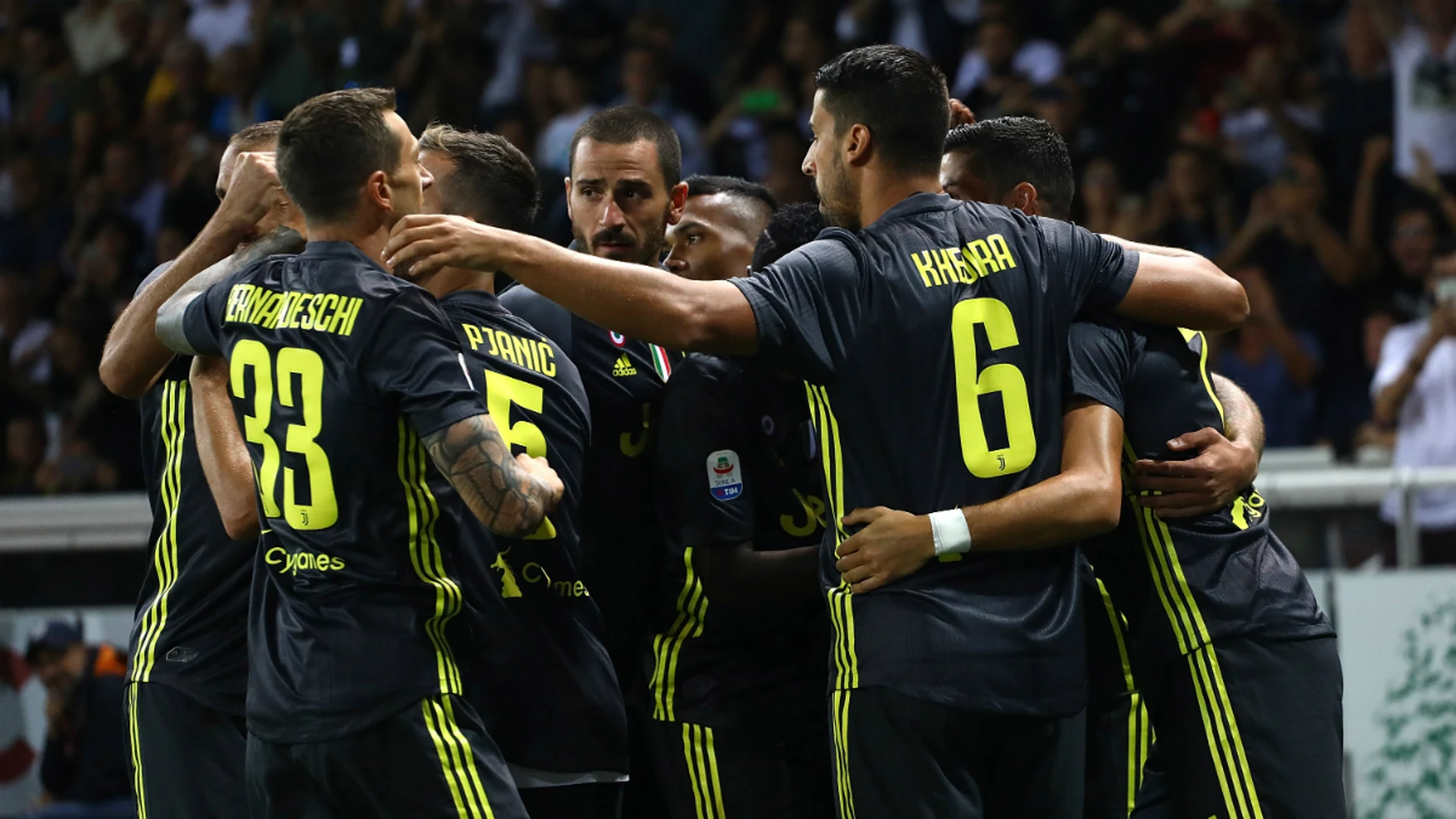 La Juventus celebra un gol La Juventus celebra un gol