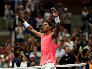 Rafa Nadal celebra una victoria