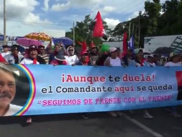  Los sandinistas se manifiestan en Nicaragua en defensa de Ortega