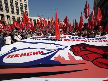 Protestas en Rusia por la reforma de las pensiones